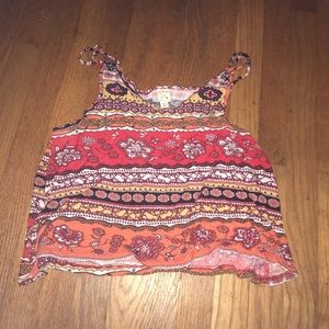 3/$18🎉👏🏼 LA Hearts floral print crop top tank